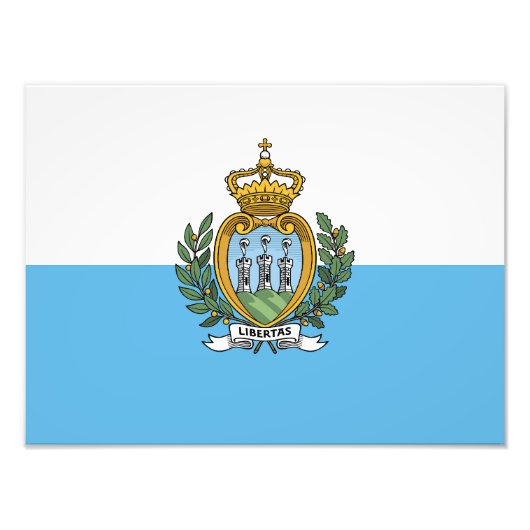 San Marino Flag フォトプリント (正面)