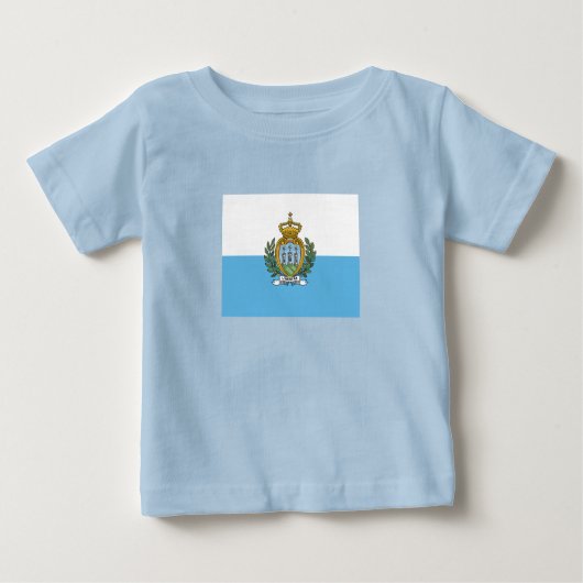 San Marino Flag ベビーTシャツ (正面)