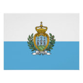 San Marino Flag ポスター (正面)