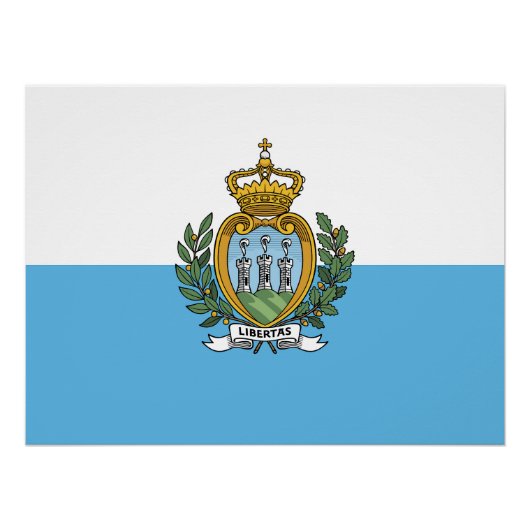 San Marino Flag ポスター (正面)