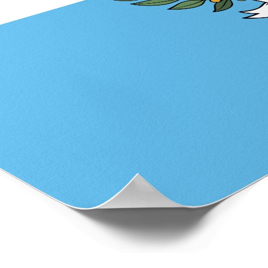 San Marino Flag ポスター (角)