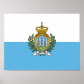 San Marino Flag ポスター (正面)
