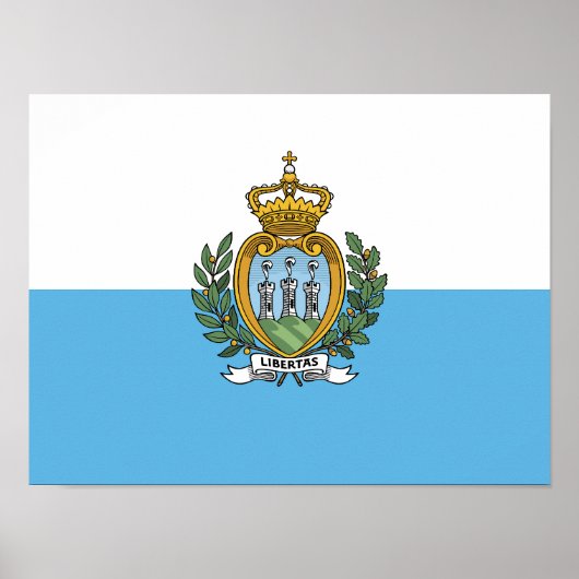 San Marino Flag ポスター (正面)