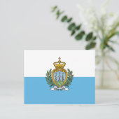 San Marino Flag ポストカード (スタンド正面)