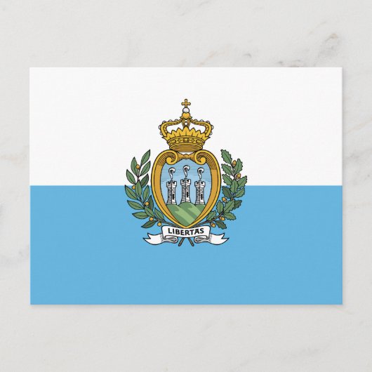 San Marino Flag ポストカード (正面)