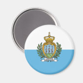 San Marino Flag マグネット (正面/裏面)
