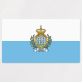 San Marino Flag ラベル (デザイン2)