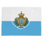 San Marino Flag ラージペーパーバッグ (正面)