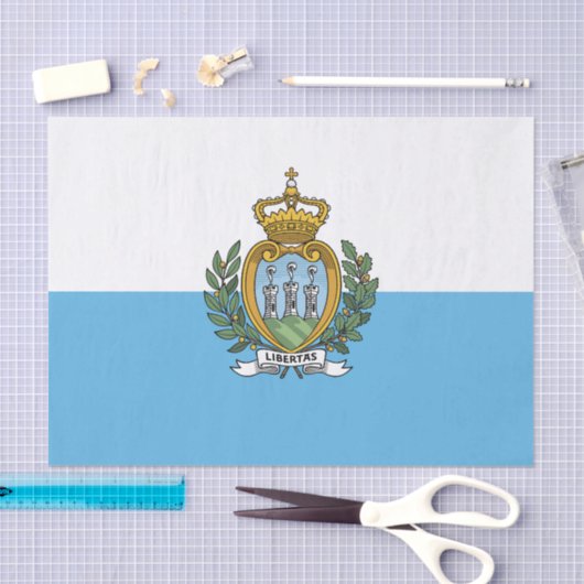 San Marino Flag 薄葉紙 (クラフト)