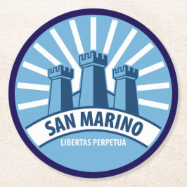 San Marino Libertas Perpetua ラウンドペーパーコースター