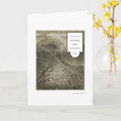 San Mateo公園、カリフォルニアのパノラマ式の地図- 1905年 カード (黄色い花)