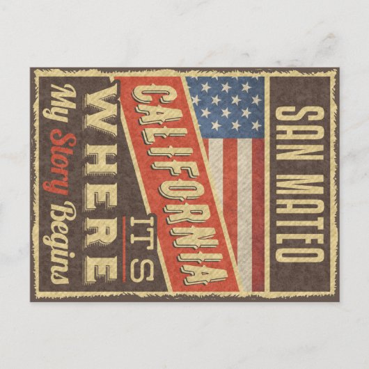 San Mateo California ポストカード (正面)