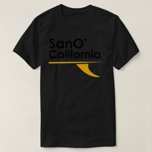 San Onofre California surf beach  Tシャツ (デザイン正面)