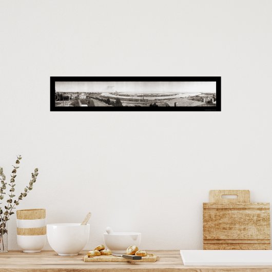 San Pedro, CA Huge Photo 1909 ポスター (キッチン)