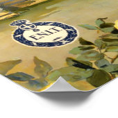 San Remo, Italy Vintage Travel Tourism ポスター (角)