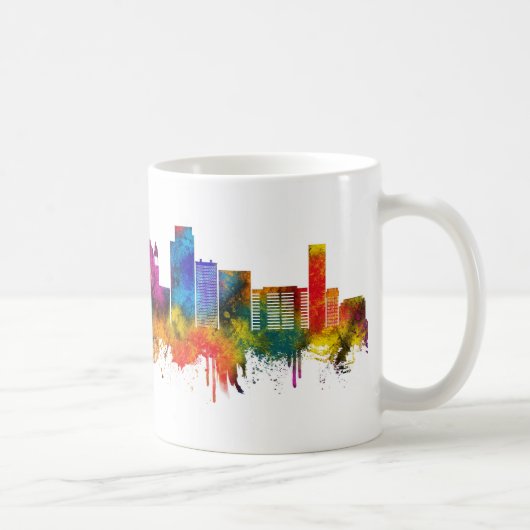 San Salvador El Salvador Skyline コーヒーマグカップ (右)