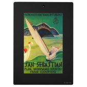 San SebastianのヴィンテージPosterEurope クリップボード (裏面)