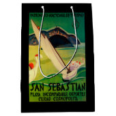 San SebastianのヴィンテージPosterEurope ミディアムペーパーバッグ (正面)