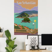 San Sebastian, Spain ポスター (ホームオフィス)