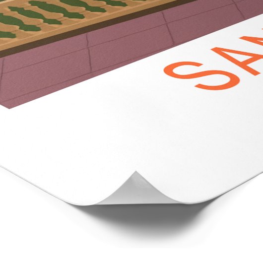 San Sebastian, Spain ポスター (角)