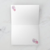 san Valentín con corazones de burbujas カード (内部)