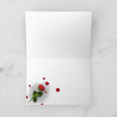  San Valentín con purpurina y rosas  カード (内部)