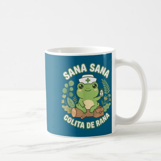 Sana Sana Colita De Rana Mexican Nurse Frog  コーヒーマグカップ (右)