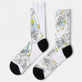 Sana Tarot THE FOOL & THE WORLD ソックス (左)