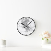 Sanaa Clock City Line Art ラウンド壁時計 (ホーム)