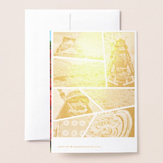 Sanada Yukimura 箔カード (裏面封筒付き)