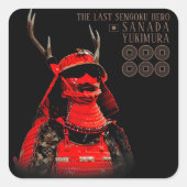 SANADA YUKIMURA (Red ver.) スクエアシール (正面)