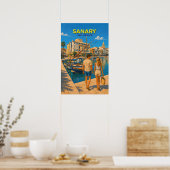 Sanary – Vintage Travel Poster ポスター (キッチン)