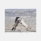 Sanchoおよびキャスパー フリースブランケット (正面(横))