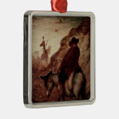 Sanchoおよびドン・キホーテ、19世紀 メタルオーナメント (右)