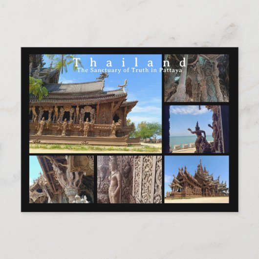 Sanctuary of Truth、パタヤ(タイ) ポストカード (正面)