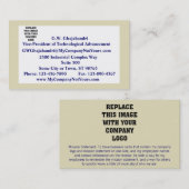 Sand 縁ど Mission Statementビジネスカード 名刺 (正面/裏面)