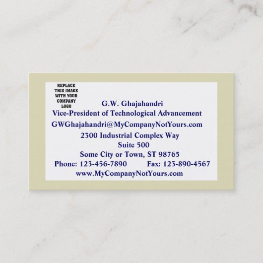 Sand 縁ど Mission Statementビジネスカード 名刺 (正面)