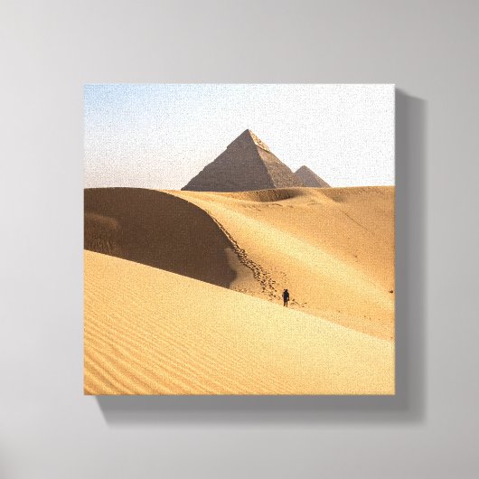 Sand and pyramids キャンバスプリント (正面)