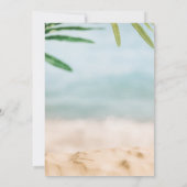 Sand and Sea Beach Photo Mele Kalikimaka  シーズンカード (裏面)