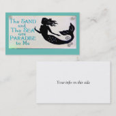 Sand and Sea Mermaidビジネスカード 名刺 (正面/裏面)