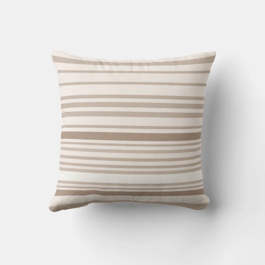  Sand and White Linen Stripes クッション (裏面)
