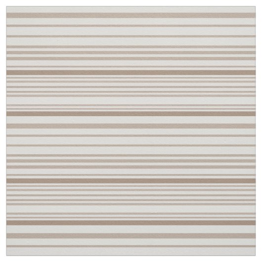  Sand and White Linen Stripes ファブリック (見本)