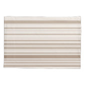 Sand and White Linen Stripes 枕カバー (裏面)