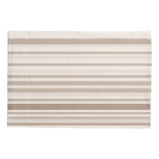  Sand and White Linen Stripes 枕カバー (裏面)