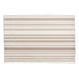  Sand and White Linen Stripes 枕カバー