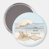 Sand Beach Serenity Umbrella マグネット (正面/裏面)