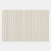 Sand Beige Modern Farmhouse Holiday Wrapping Paper ラッピングペーパーシート (正面2)