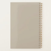 Sand Beige Planner with Spelled-out Year プランナー手帳 (裏面)
