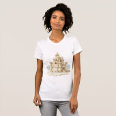 Sand Castle Beach Sea Sand Serenity Tシャツ (正面フル)