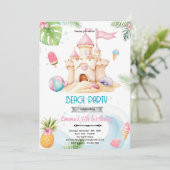 Sand castle girl invitation 招待状 (スタンド正面)